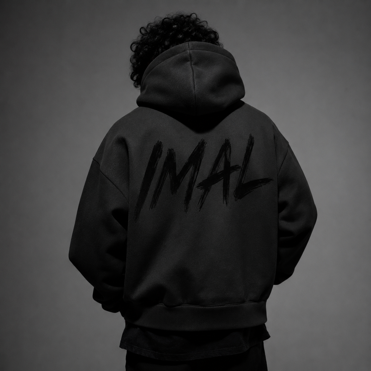 ESSENTIALS BACK HOODIE BLACK